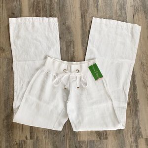 Lilly Pulitzer white beach pants